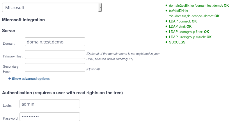 MS AD Integration